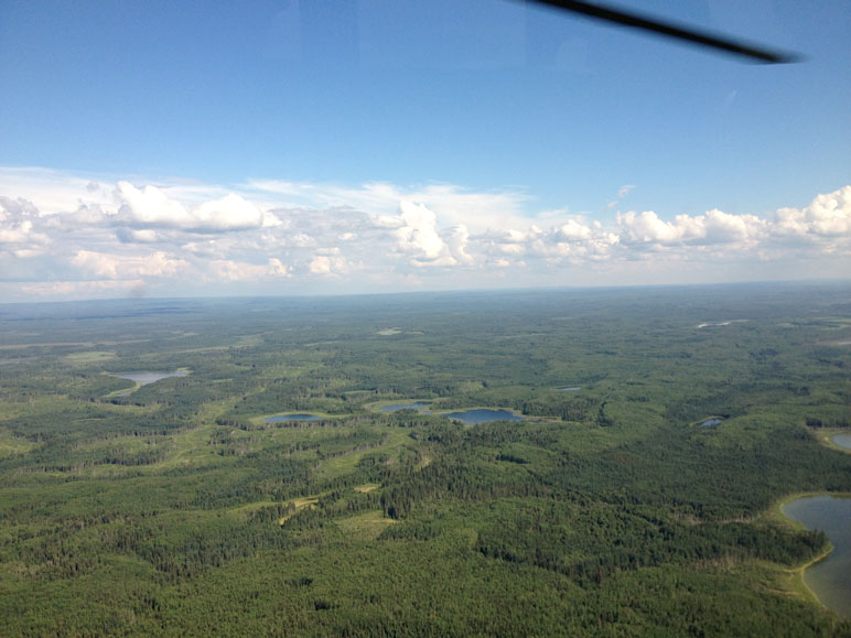 (Lac La Biche Aerial View.